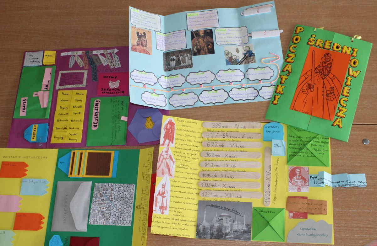 Lapbook na historii, czyli… 5 klasa w początkach średniowiecza i 8