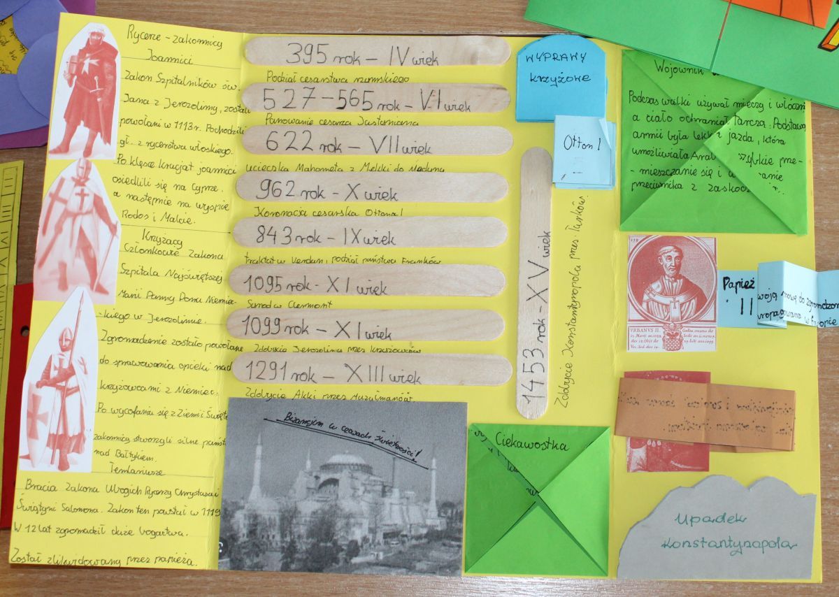 Lapbook na historii, czyli… 5 klasa w początkach średniowiecza i 8