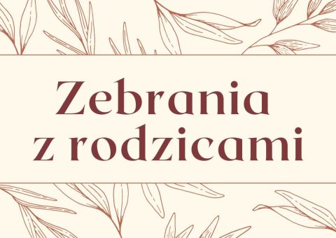 Zebrania z rodzicami
